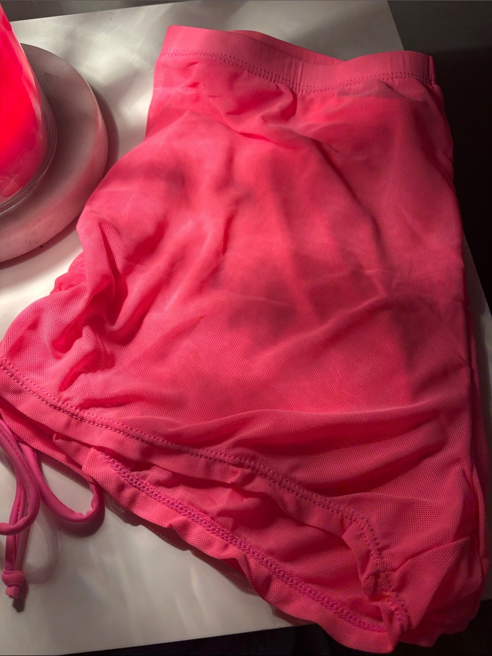 Hot Pink Bathing suit Cover Up Shorts size M - Picture 2 of 4